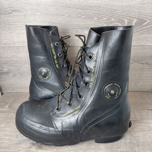 VTG Bata Boots Mens Size 12R Black US Military Cold Weather Mickey Mouse Bunny